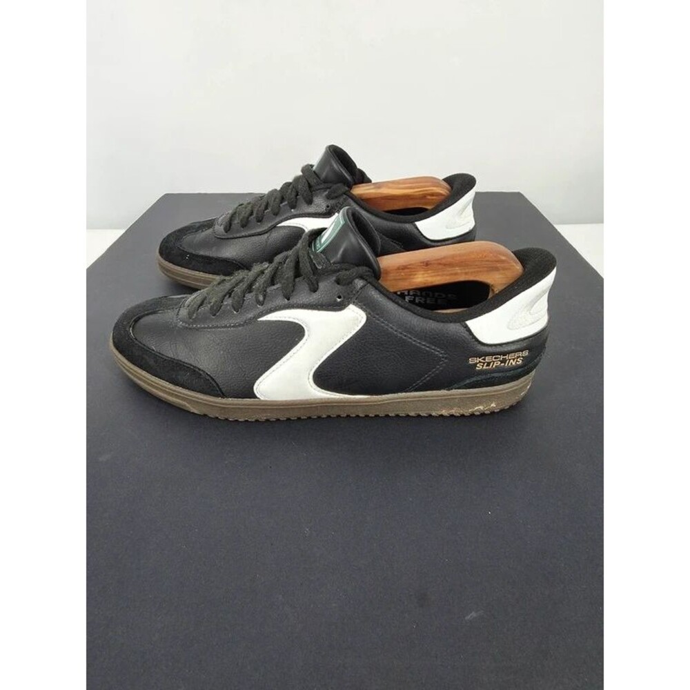 Skechers Slip-Ins Hotshot Relegate Black Retro Court Sneakers Men’s 9 Shoes